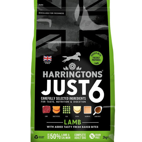Harringtons Just 6 Lamb Grain Free Adult Dry Dog Food
