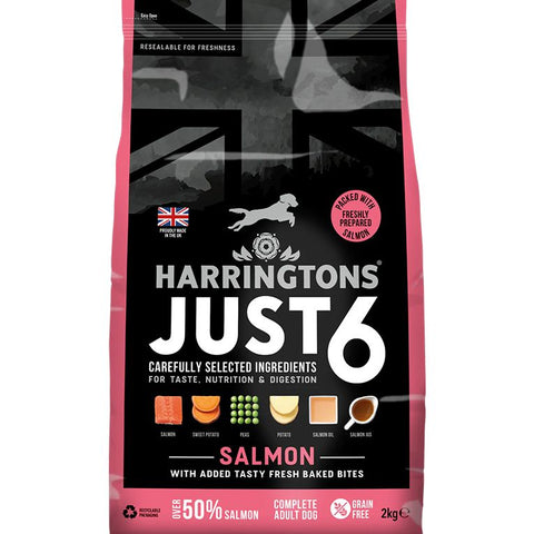Harringtons Just 6 Salmon Grain Free Adult Dry Dog Food