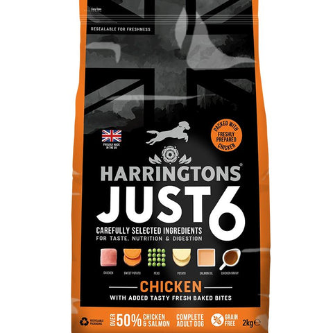 Harringtons Just 6 Chicken Grain Free Adult Dry Dog Food
