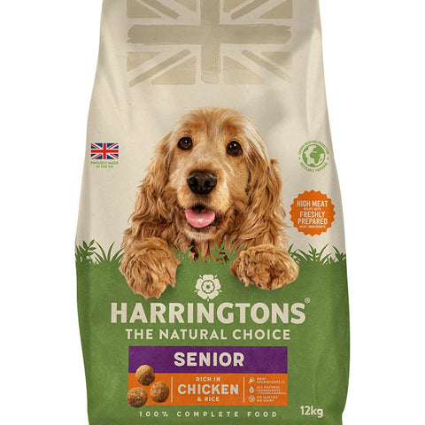 Harringtons Complete Chicken & Rice Senior Dry Dog Food 12kg