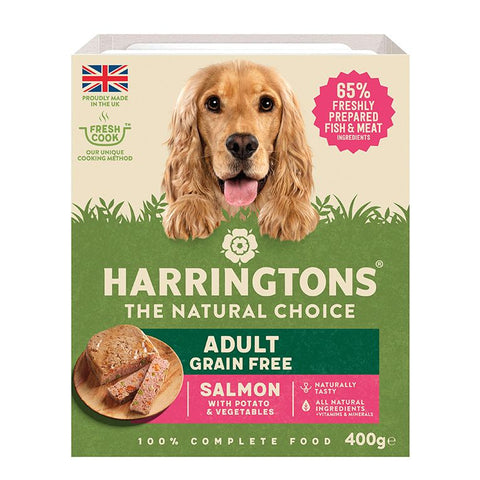 Harringtons Salmon Grain Free Adult Wet Dog Food 400g