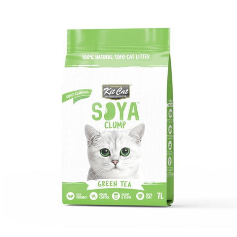 Kit Cat Soya Clump Soybean Litter – Green Tea 7L