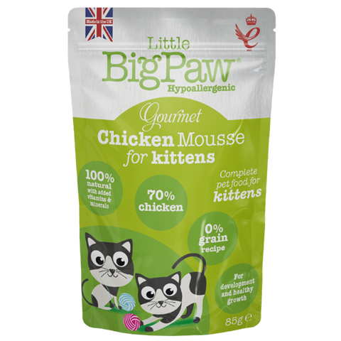 Little BigPaw Gourmet Chicken Mousse Wet Kitten Food 85g