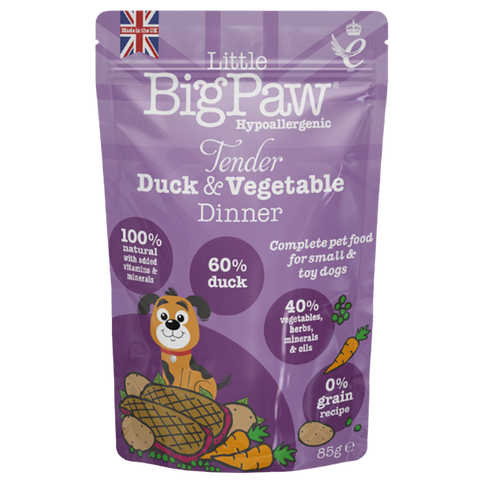 Little BigPaw Tender Duck & Vegetable Dinner Wet Dog Food 150g