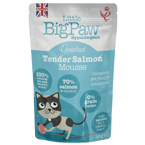Little BigPaw Gourmet Atlantic Salmon Mousse Wet Cat Food 85g