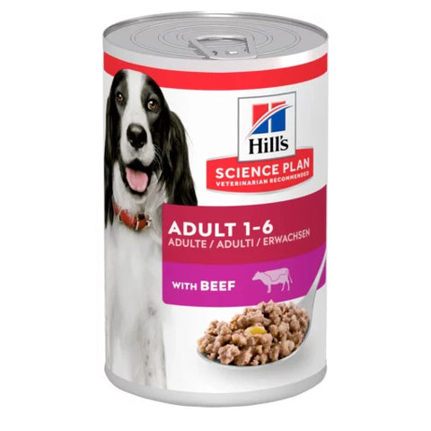Hill’s Science Plan Adult Dog Food with Beef (12x370g)