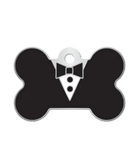 ID Tag - Tuxedo Epoxy Large Bone