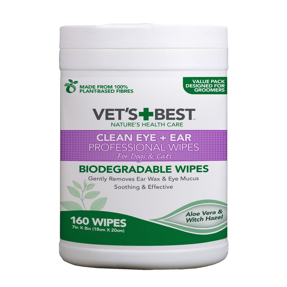 Vet Best Ear & Eye Wipes  160 Pack