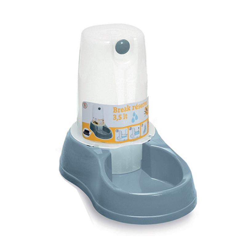 WATER DISPENSER BOWL FOR CATS AND DOGS 3.5LT - CORAL BLUE (MADE IN ITALY)