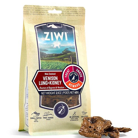 ZIWI Peak Venison Lung & Kidney Dog Treats 60g