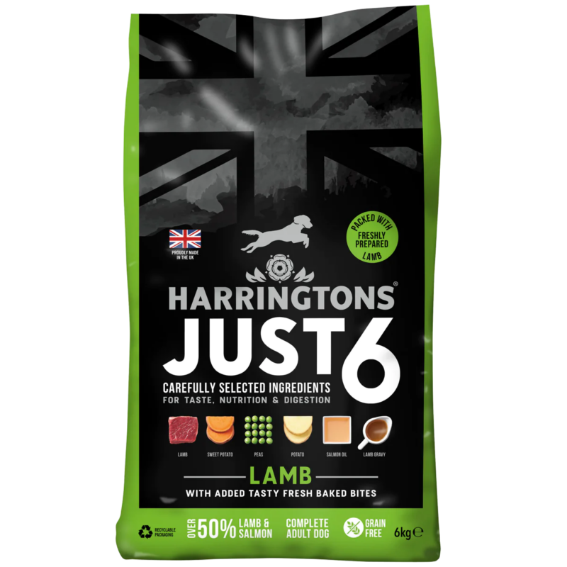 Harringtons Just 6 Lamb Grain Free Adult Dry Dog Food - Image 7