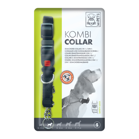 M-PETS Kombi Semi-Choke Collar 2in1 S
