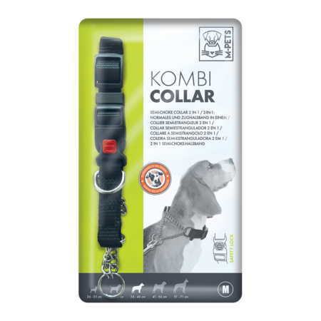 M-PETS Kombi Semi-Choke Collar 2in1 M