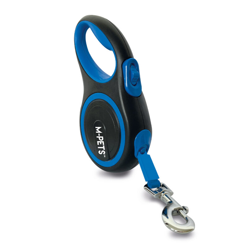 M-PETS Liberty Dog Retractable Leash Blue M - Image 3