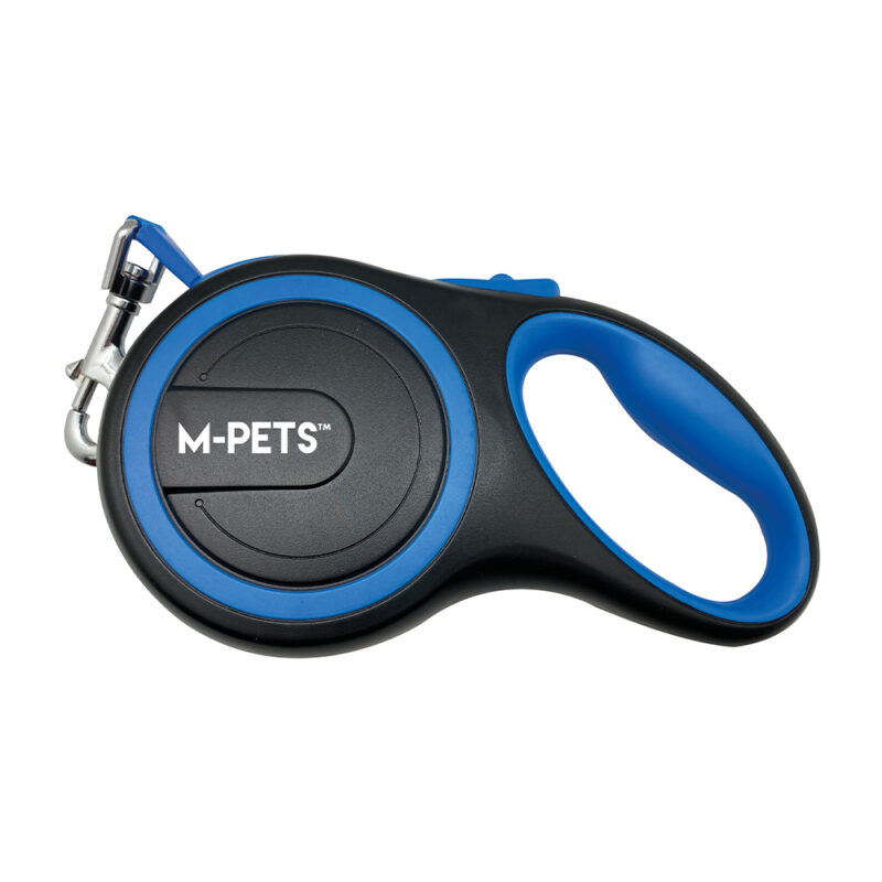 M-PETS Liberty Dog Retractable Leash Blue M - Image 4