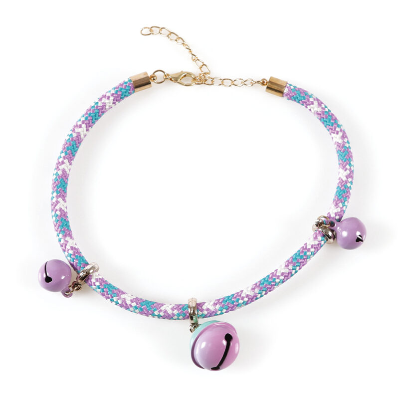 M-PETS Pixie Cat Eco Collar Purple & Teal - Image 3
