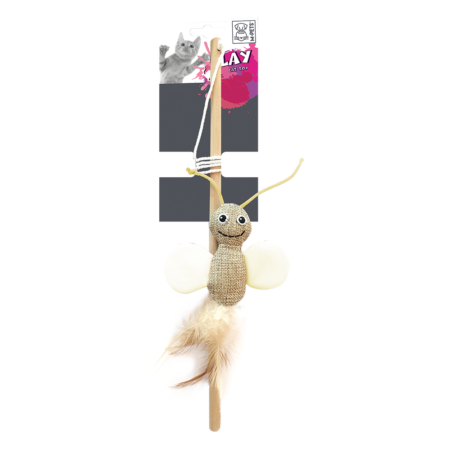M-PETS Butterfly Cat Wand Assorted Colors