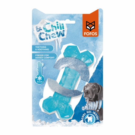FOFOS Chill & Chew Cooling Bone Dog Toy