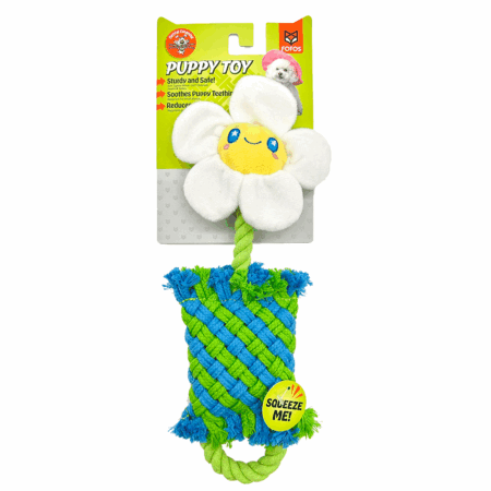 FOFOS Flower Rope Puppy Toy
