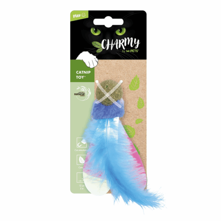 M-PETS Charmy Firefly Blue Catnip Cat Toy