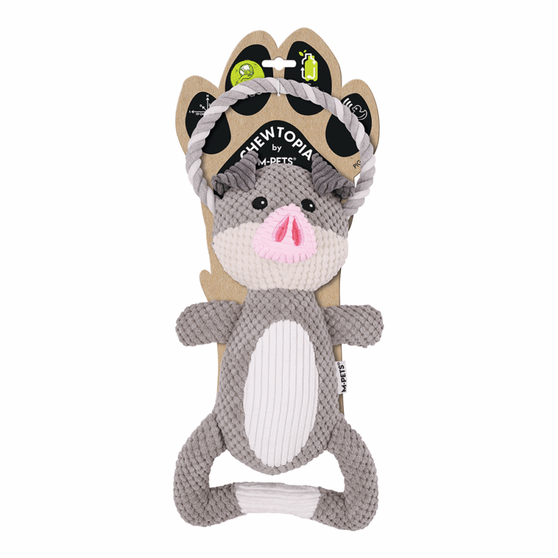 M-PETS Chewtopia Pig Dog Toy
